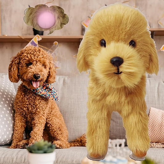 25cm Brown Calming Companion Plush Toy for Dogs – Interactive Comfort Toy for Stress & Anxiety Relief